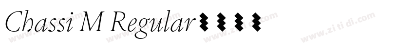 Chassi M Regular字体转换